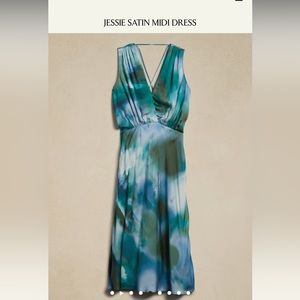 Banana Republic Jessie MIDI dress in tie dye